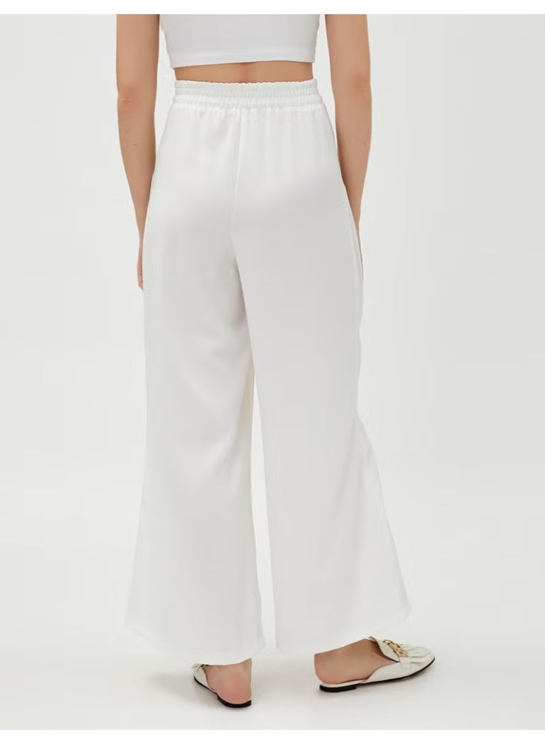 KOTON Palazzo Trousers Pleated Pocket - Image 3